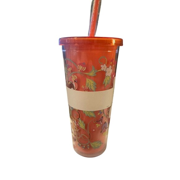 VERA BRADLEY DISNEY TUMBLER W/STRAW:NWT BAMBI New Pink - Picture 2 of 7